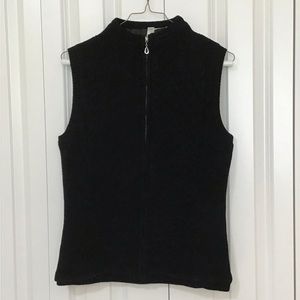 Lovely ladies black sweater vest.